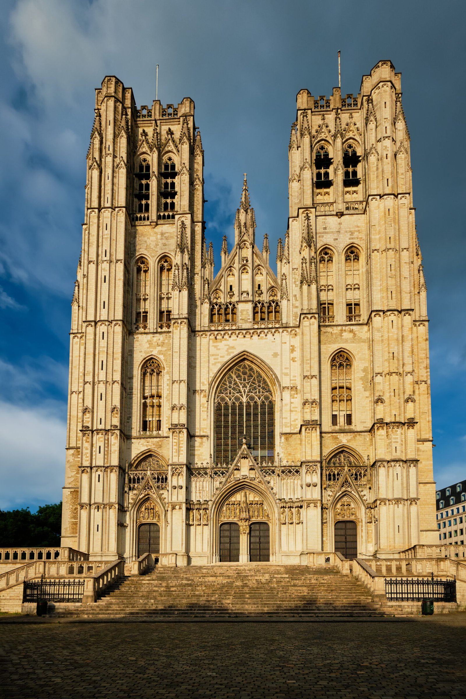 Cathedral of St. Michael and St. Gudula - medieval Roman Catholic church in central Brussels, Belgium